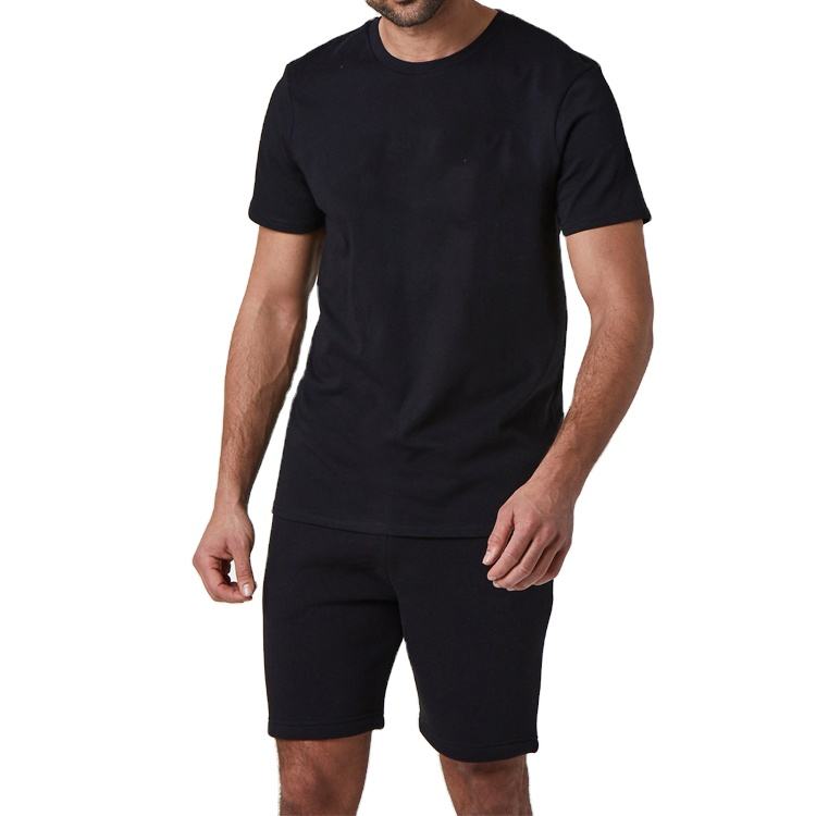 Vietnam Clothing Factory Price High Quality Custom T-shirt Shorts Set Sportwear Men Two Piece Sport Tracksuit